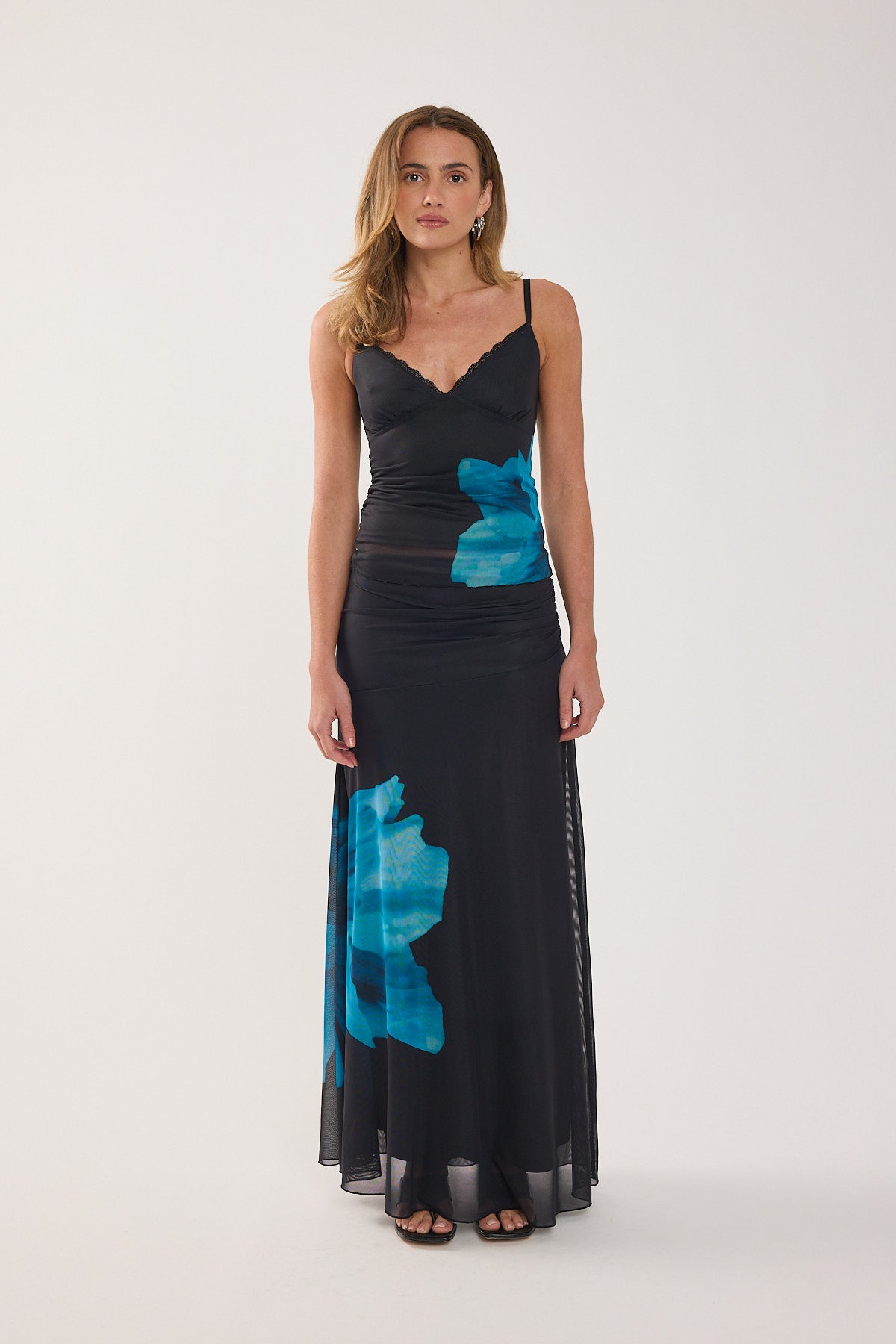 Perfect Stranger Belle Cami Top Blue Print