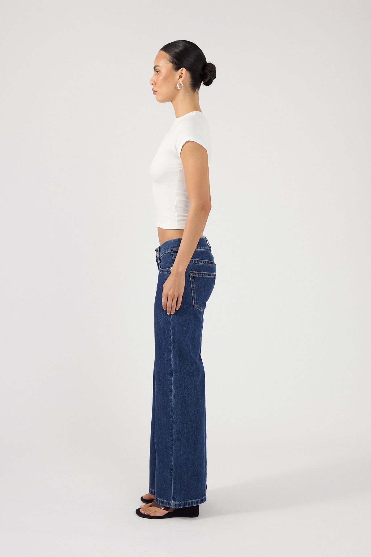 Perfect Stranger Better Viscose Cap Sleeve Tee White