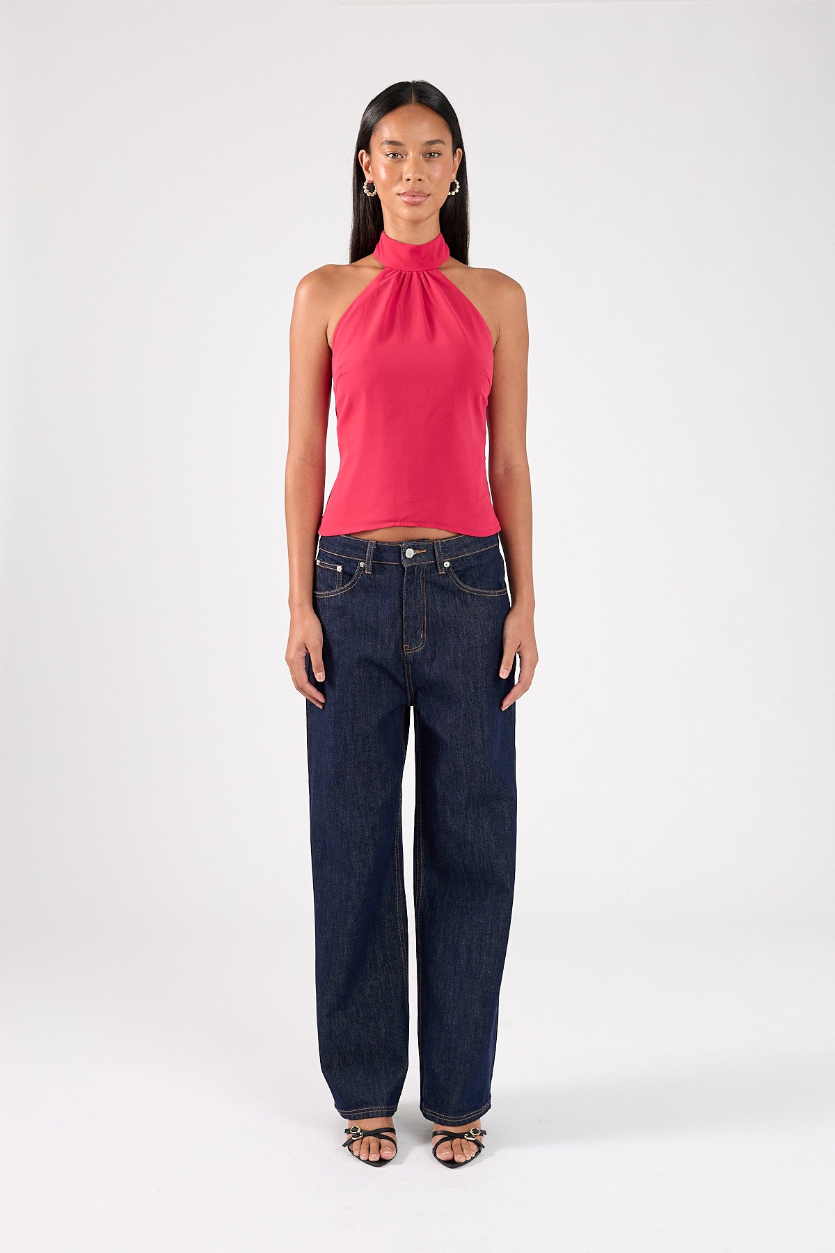 Perfect Stranger Eland Halter Top Red