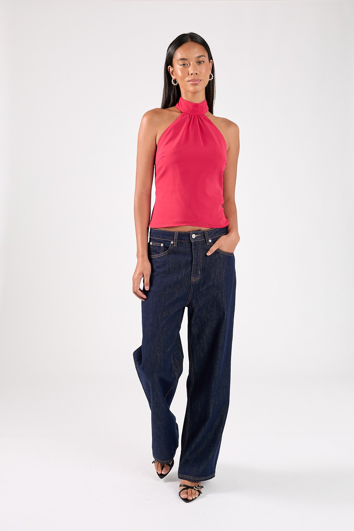 Perfect Stranger Eland Halter Top Red