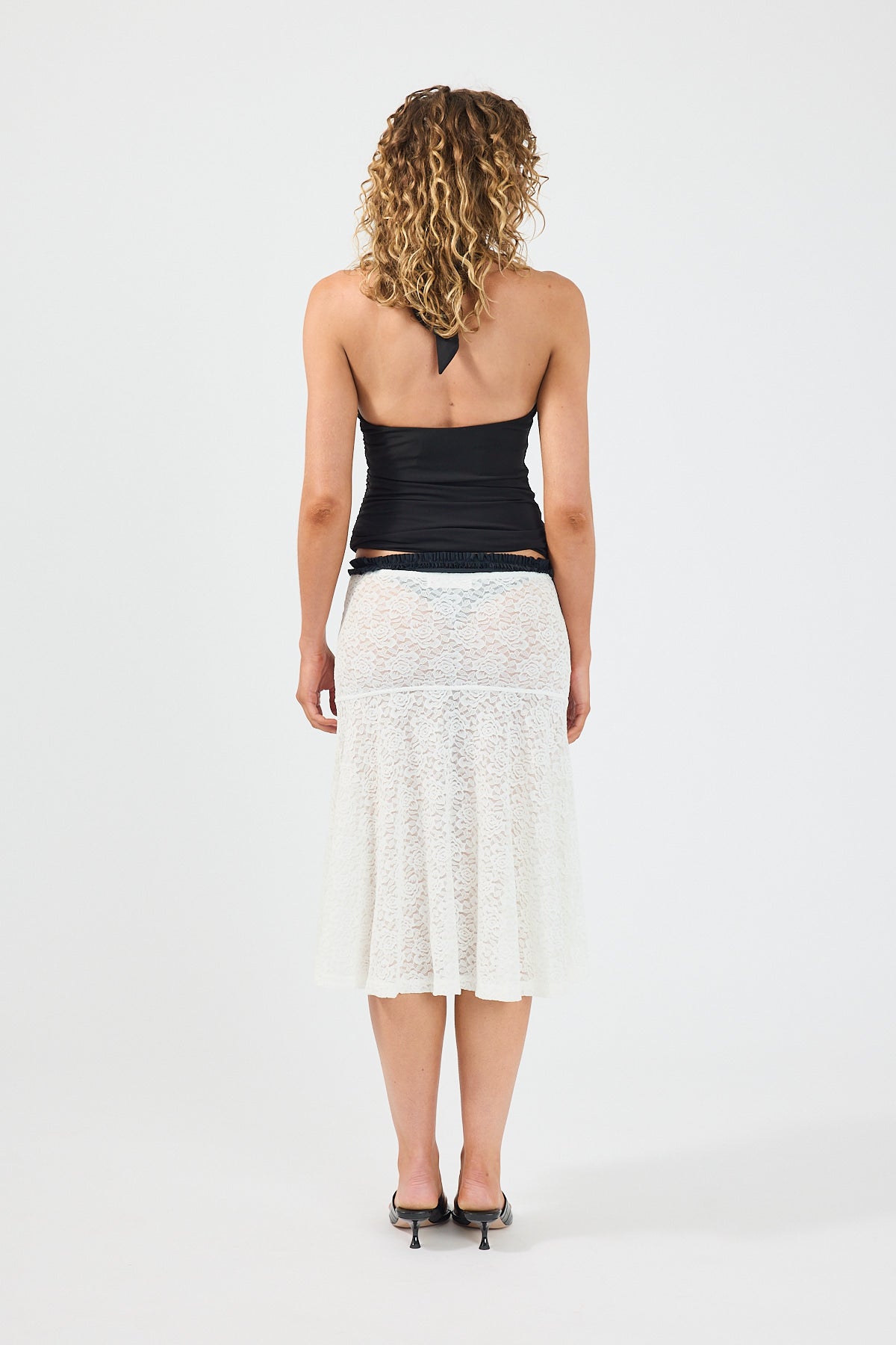 Perfect Stranger Isla Halter Twist Top Black