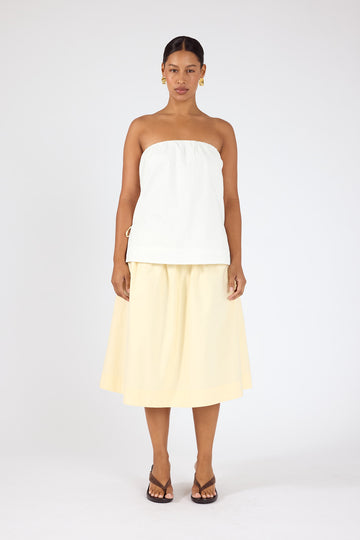 Perfect Stranger Penelope Midi Skirt Yellow
