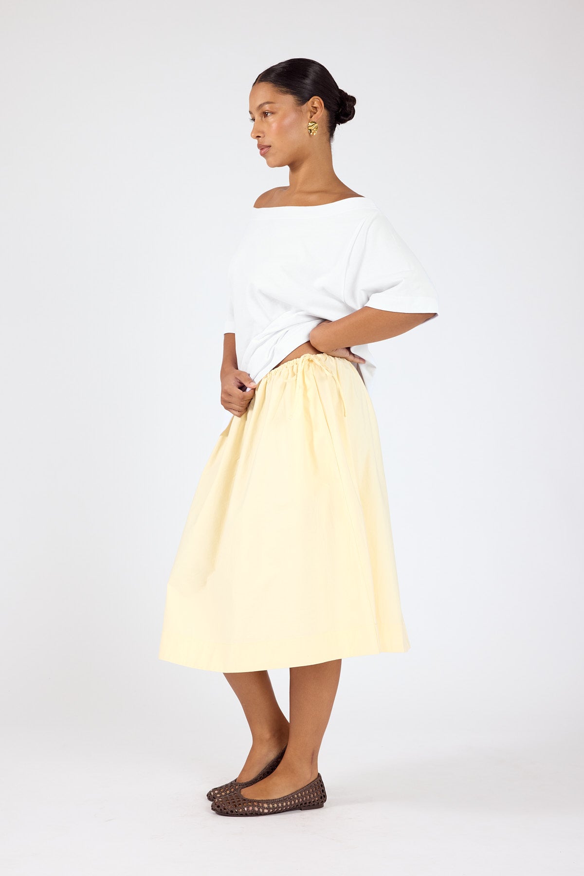 Perfect Stranger Penelope Midi Skirt Butter