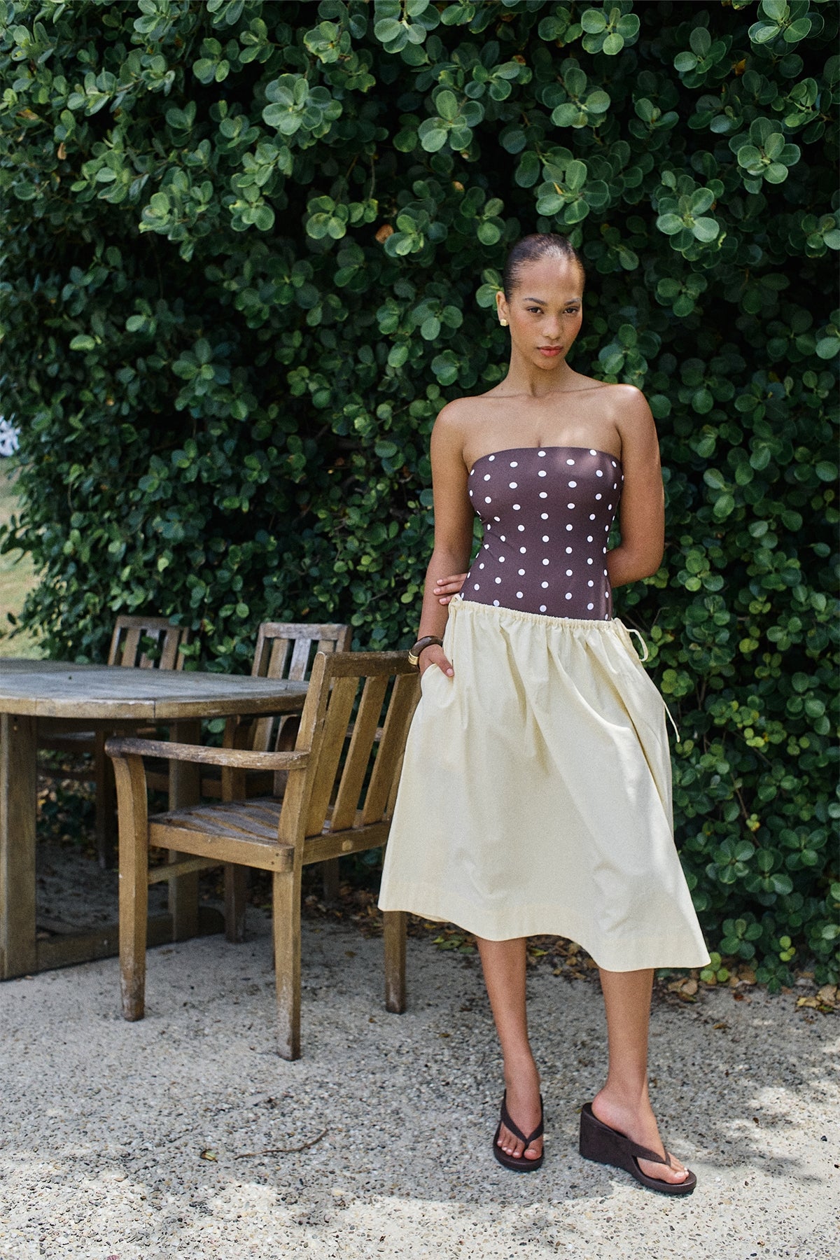 Perfect Stranger Penelope Midi Skirt Butter