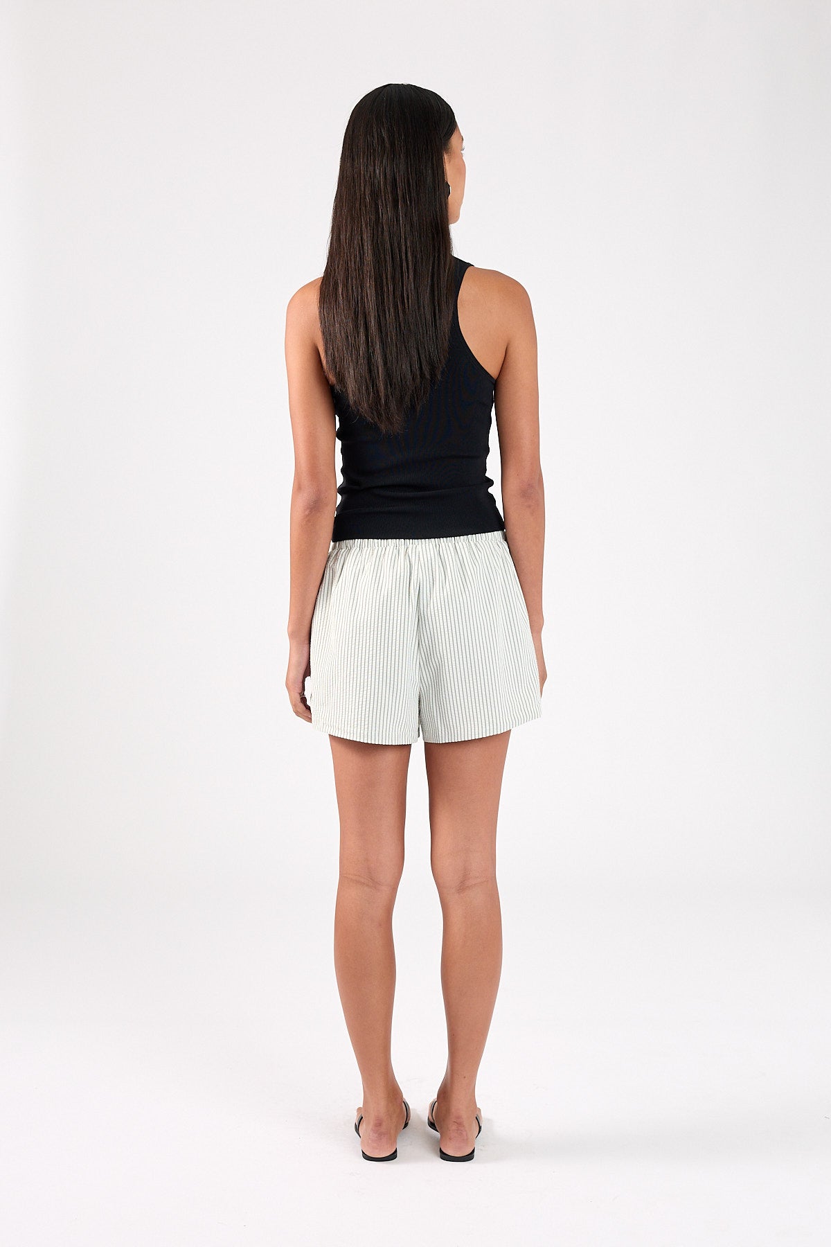 Perfect Stranger Hunter Elastic Stripe Short White/Black Stripe