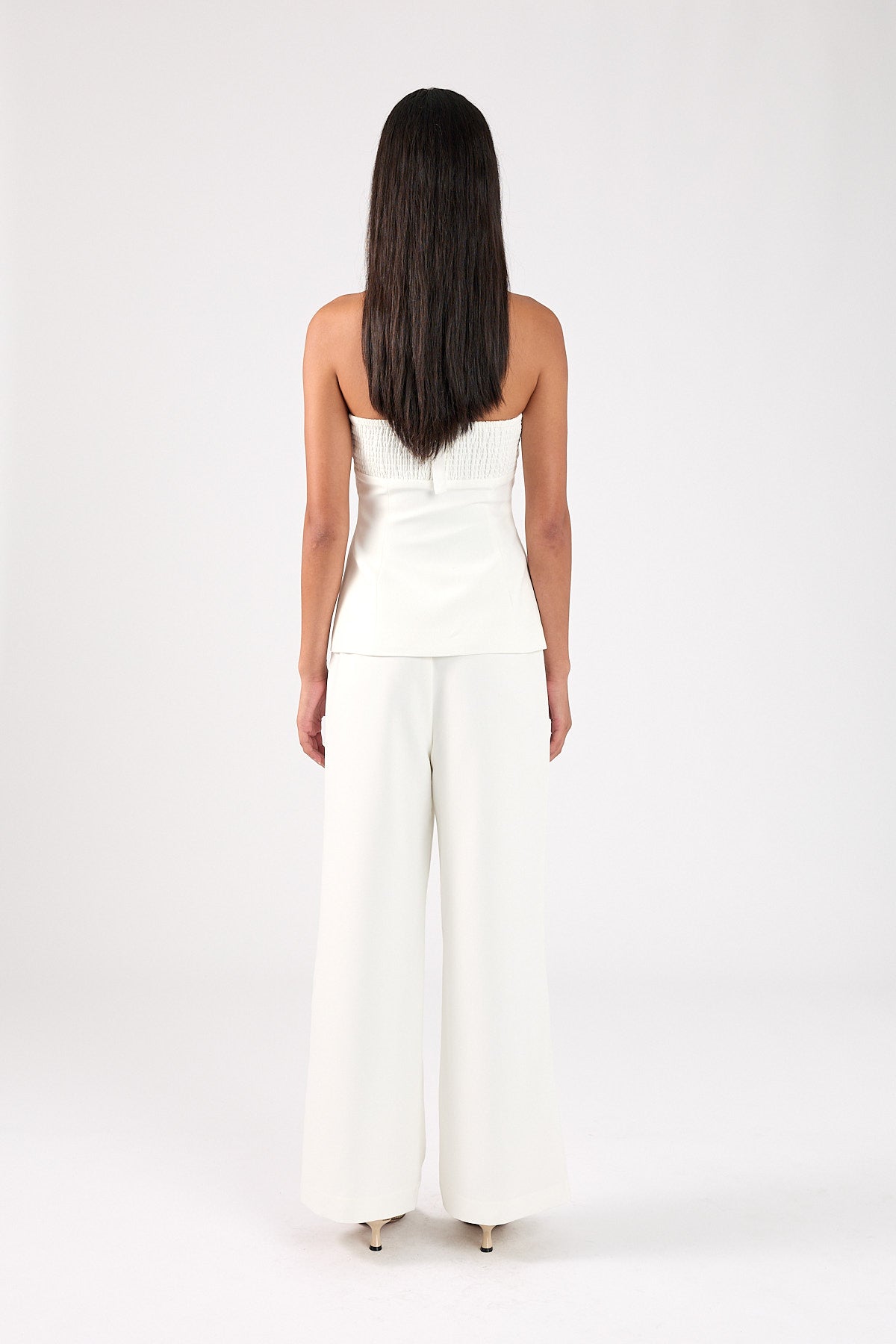 Perfect Stranger Nova Tailored Halter Top White