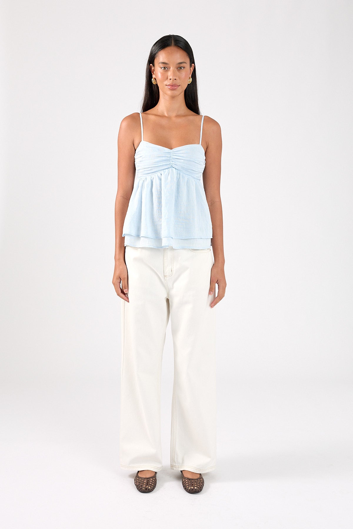 Perfect Stranger Liora Cami Top Light Blue