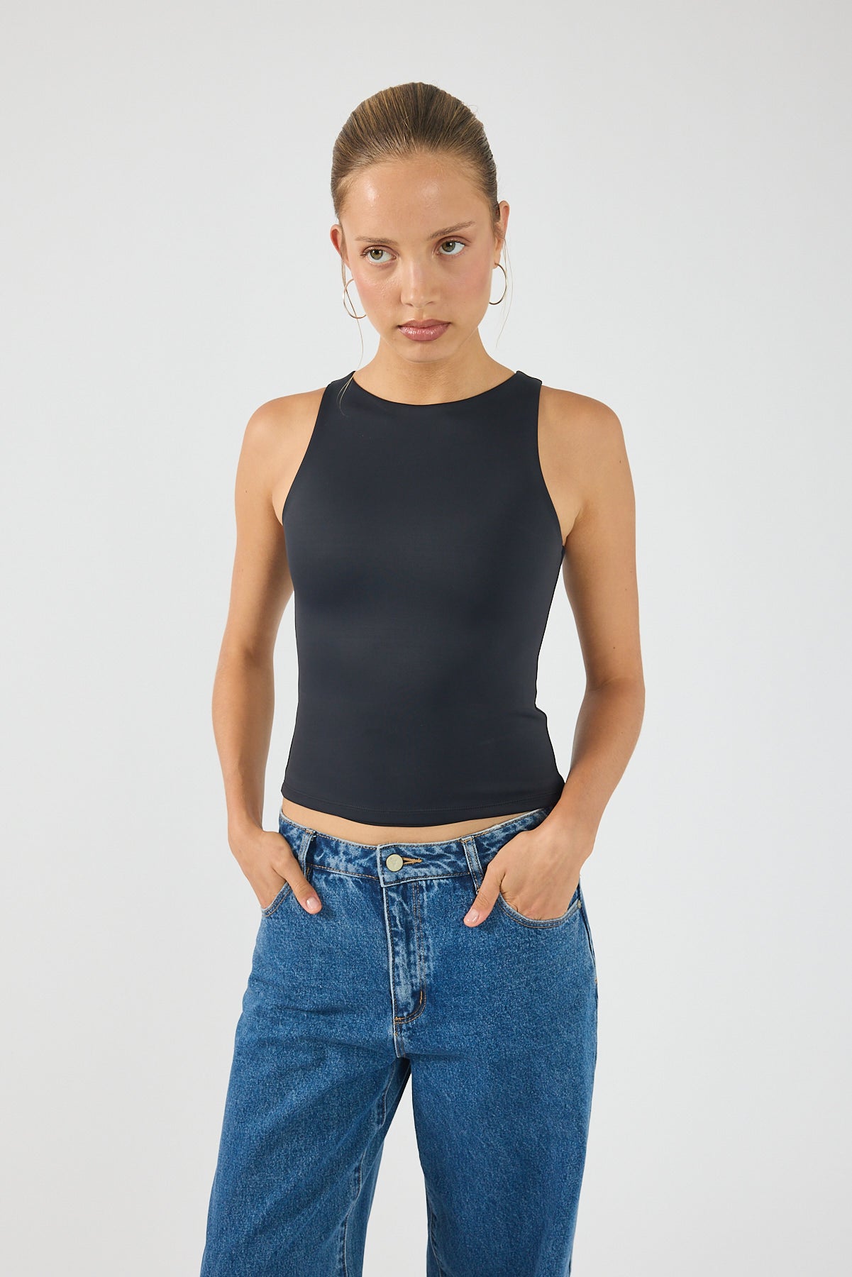 Perfect Stranger Orion Stretch Top Black