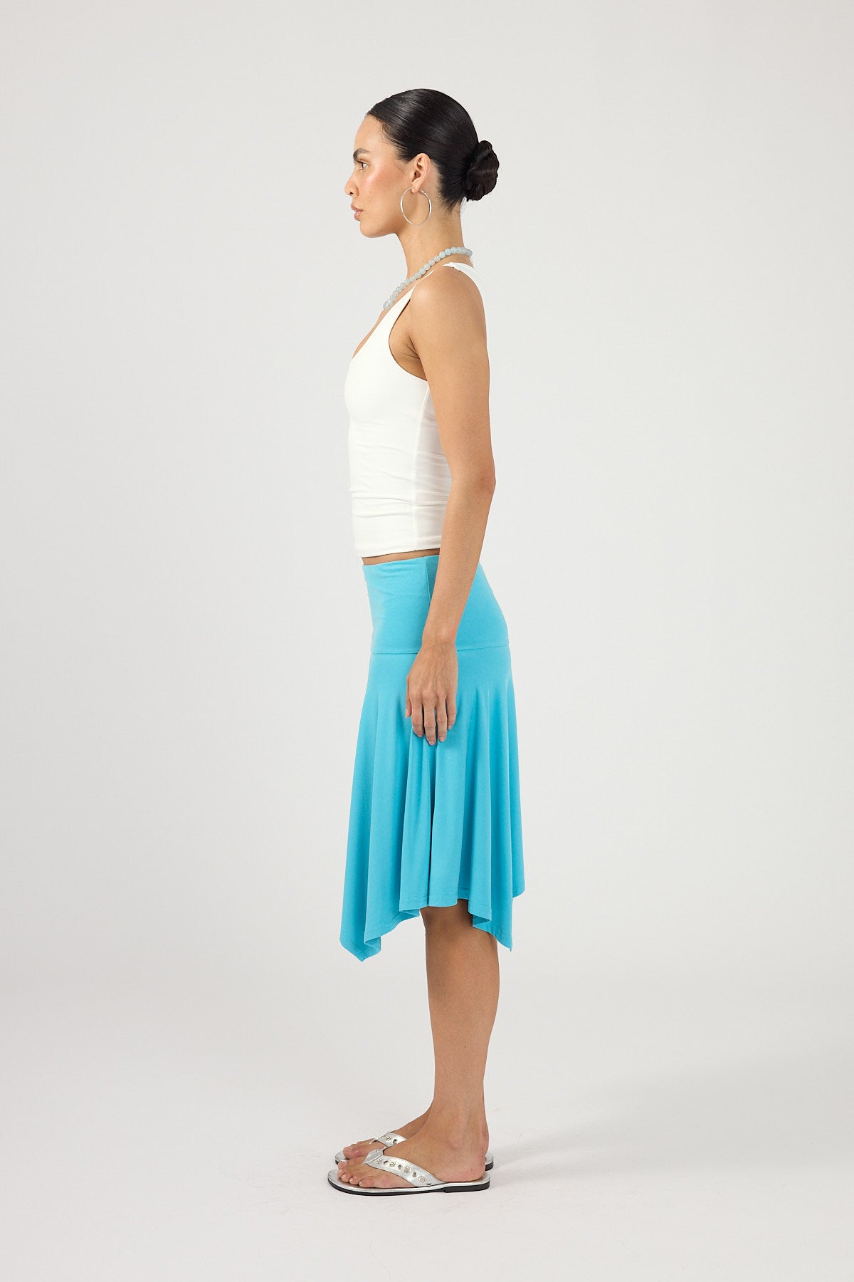 Perfect Stranger Luma Stretch Tank Top White