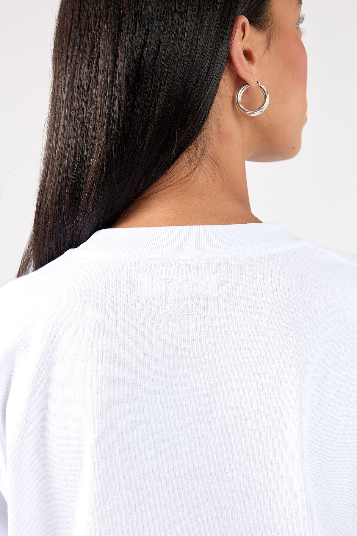 Perfect Stranger Drawcord Oversized tee White
