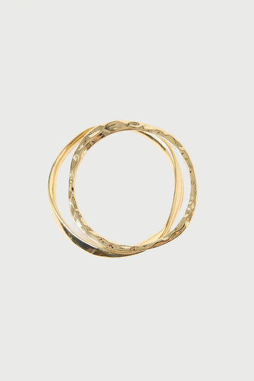 Perfect Stranger Rowan Bangle Pack 18k Gold Plated