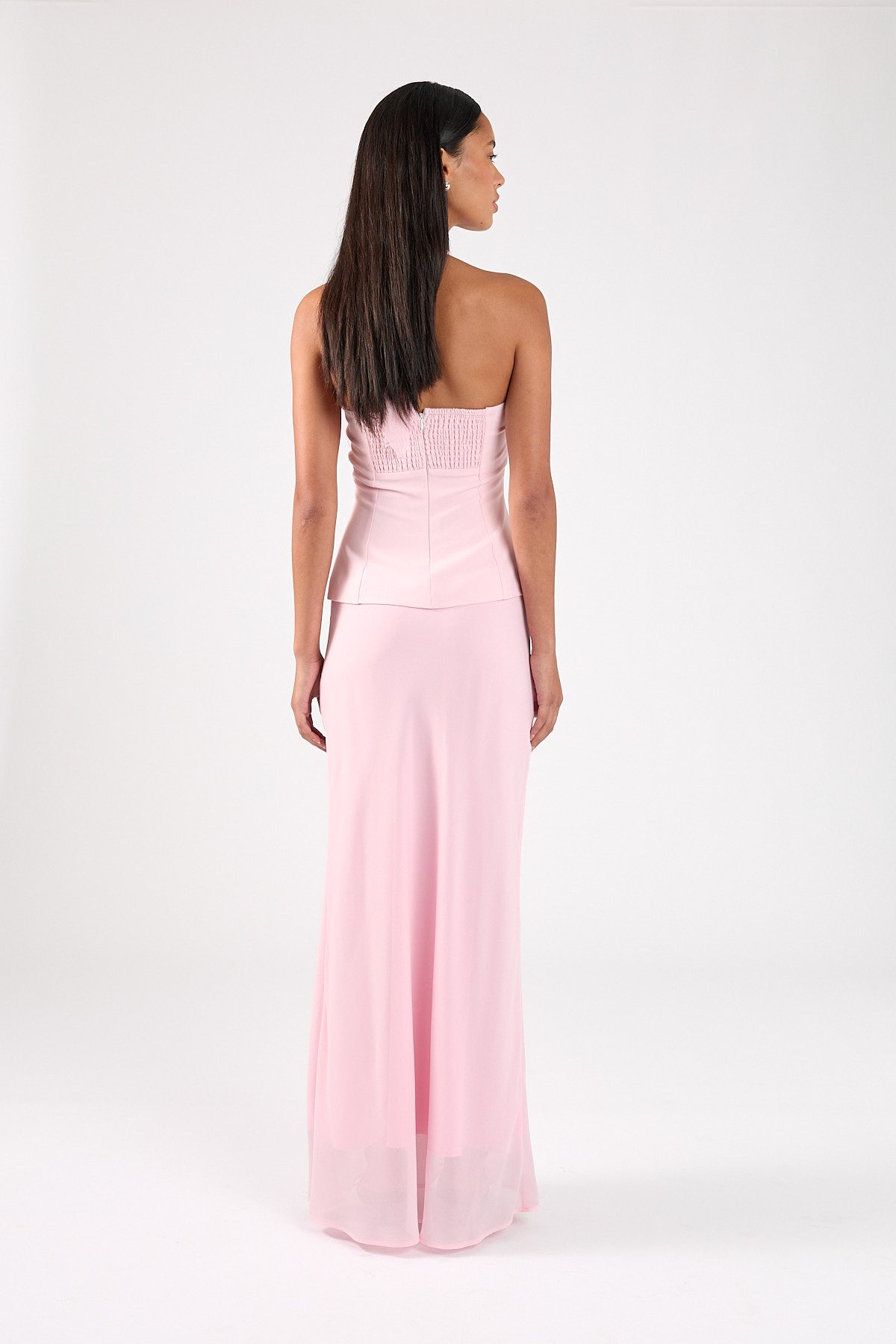 Perfect Stranger Lula Chiffon Maxi Skirt Pink