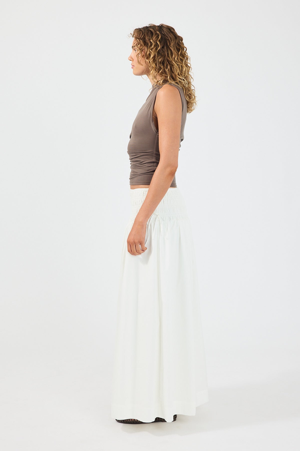 Perfect Stranger Harley Off Shoulder Top Brown