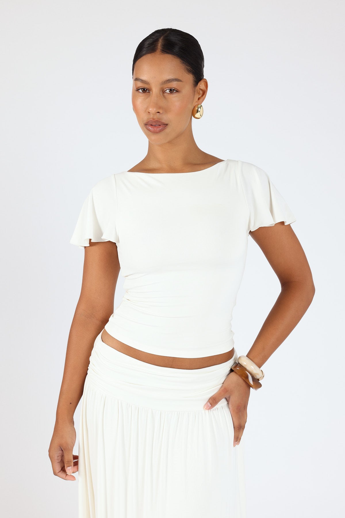 Perfect Stranger Ellison Jersey T-shirt Off White