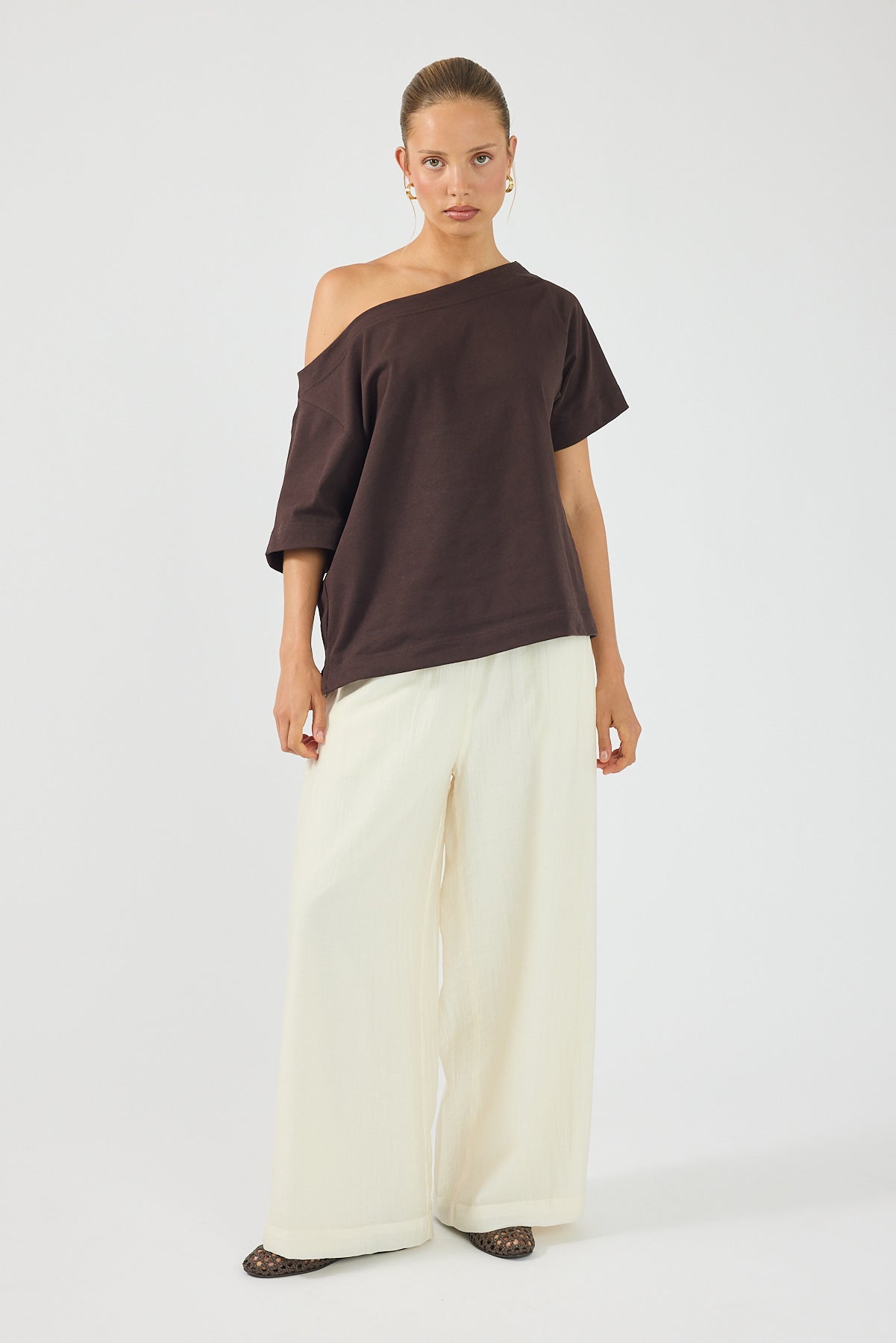 Perfect Stranger Sylvie High Rise Pants Cream