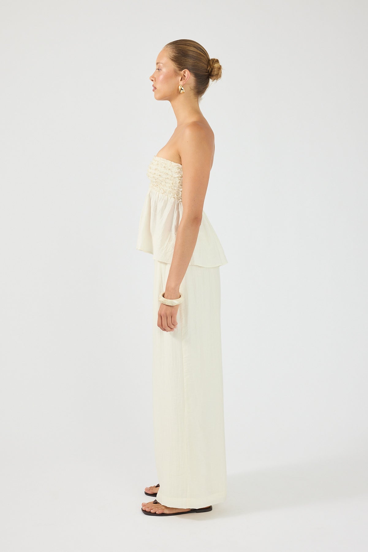 Perfect Stranger Sylvie High Rise Pants Cream