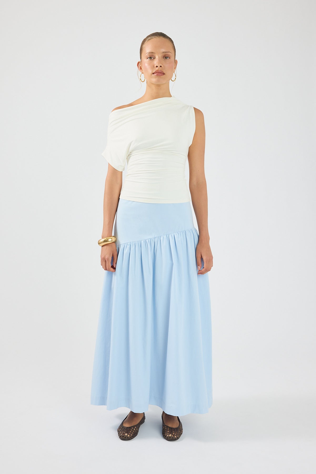 Perfect Stranger Monti Maxi Skirt Blue