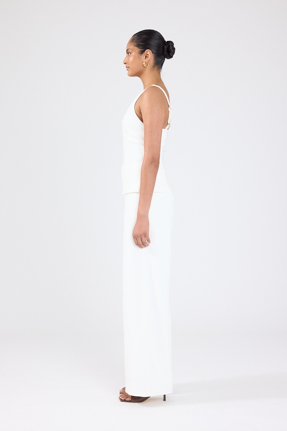 Perfect Stranger Robie High Rise Suiting Pants White