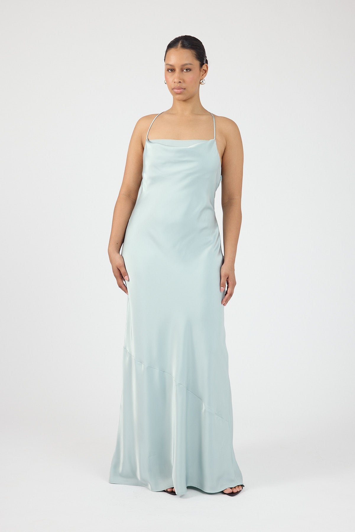Perfect Stranger Leena Cowl Maxi Dress Sea Mist