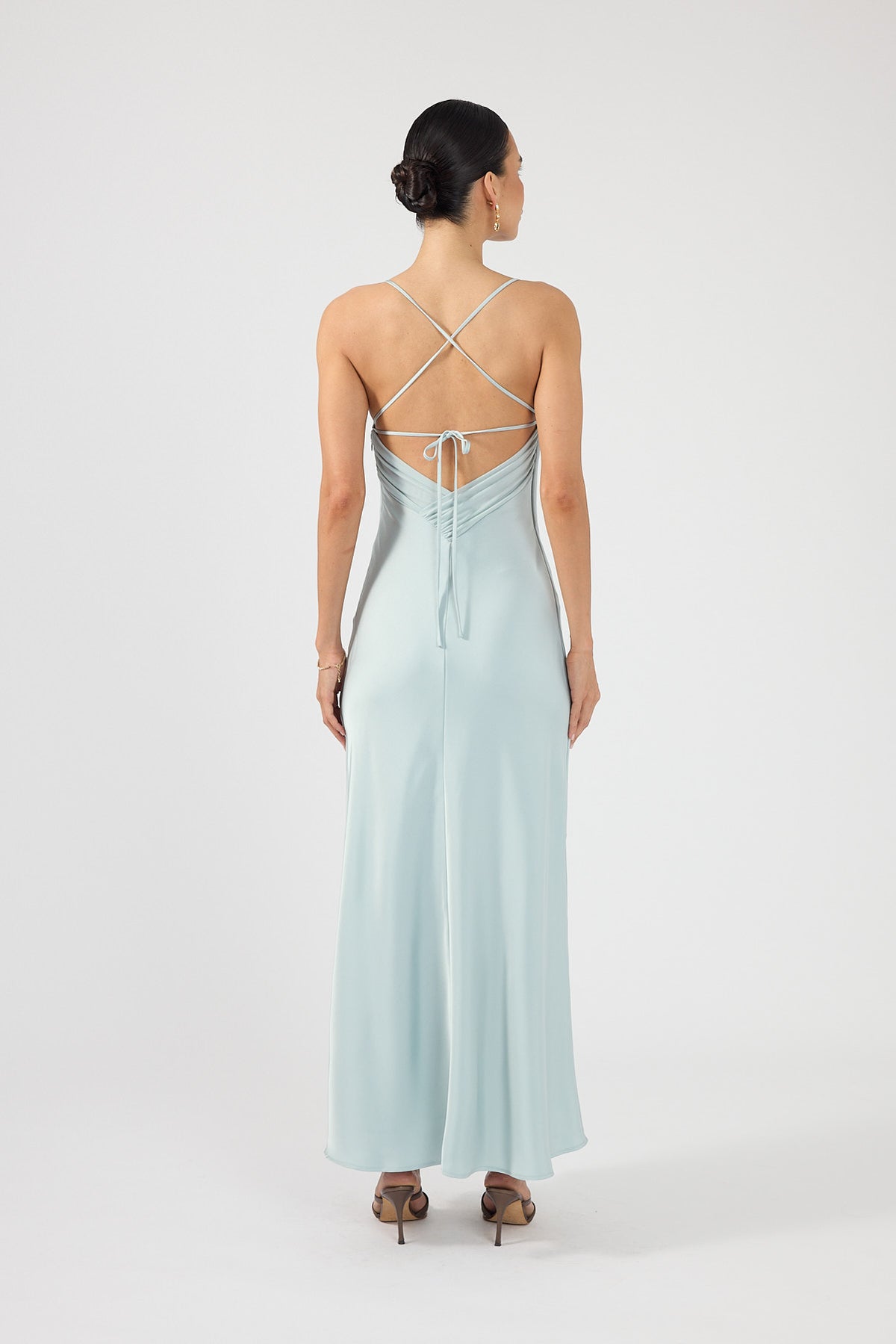Perfect Stranger Leena Cowl Maxi Dress Sea Mist