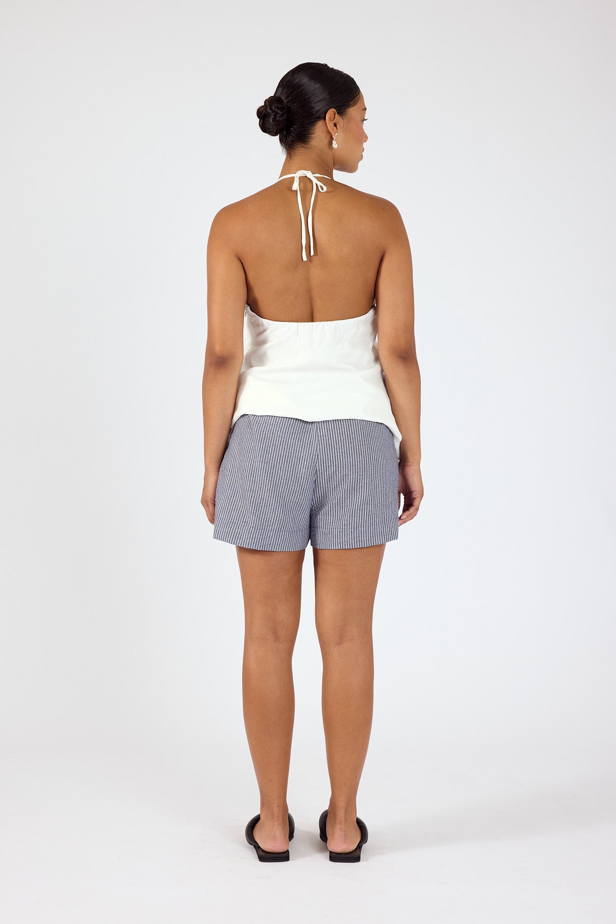 Perfect Stranger Mirae Striped Short Navy Stripe