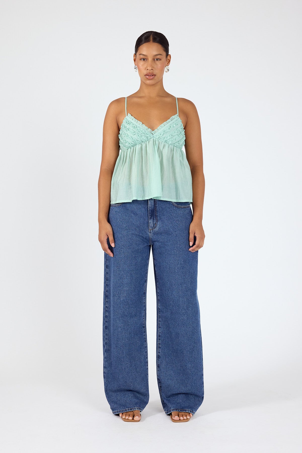 Perfect Stranger Klara Frill Cami Top Mint