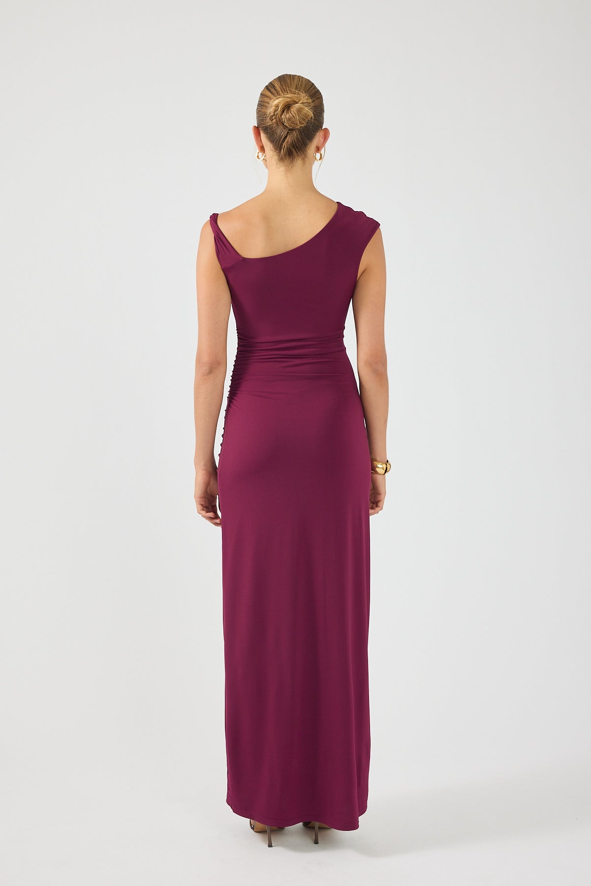 Perfect Stranger Miro Twist Maxi Dress Plum