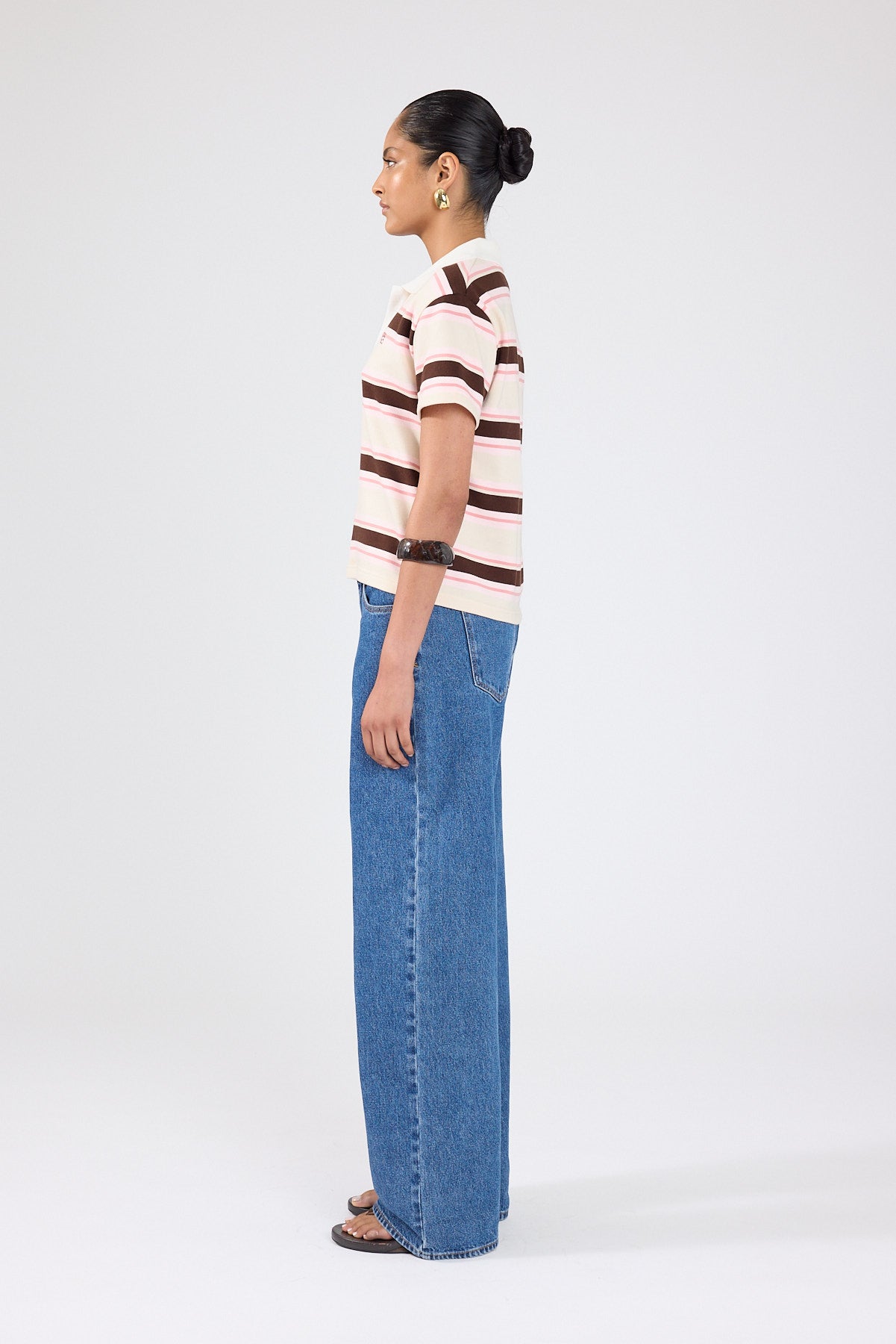 Perfect Stranger Knox Polo T-shirt Pink Stripe
