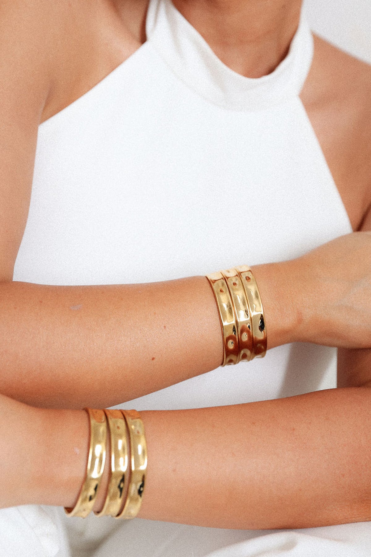 Dylan Cuff Bracelet Gold