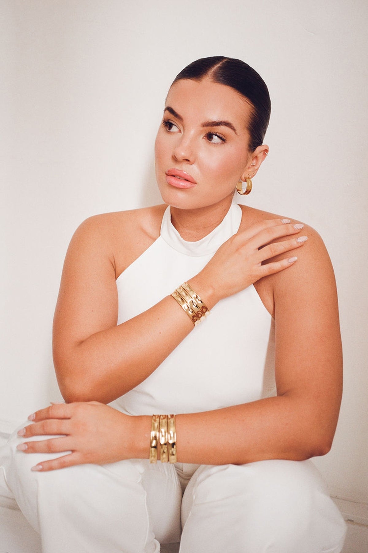 Dylan Cuff Bracelet Gold