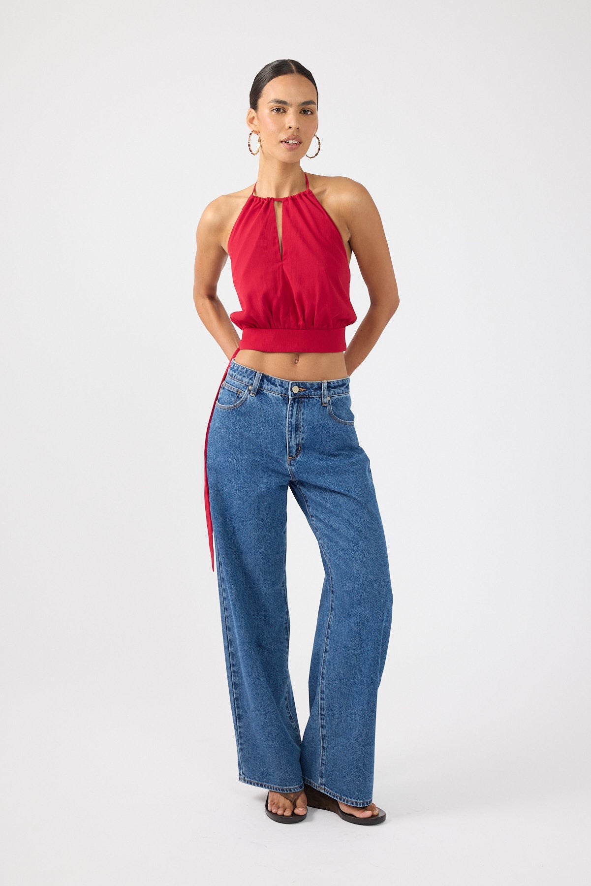 Perfect Stranger Stella Halter Top Red