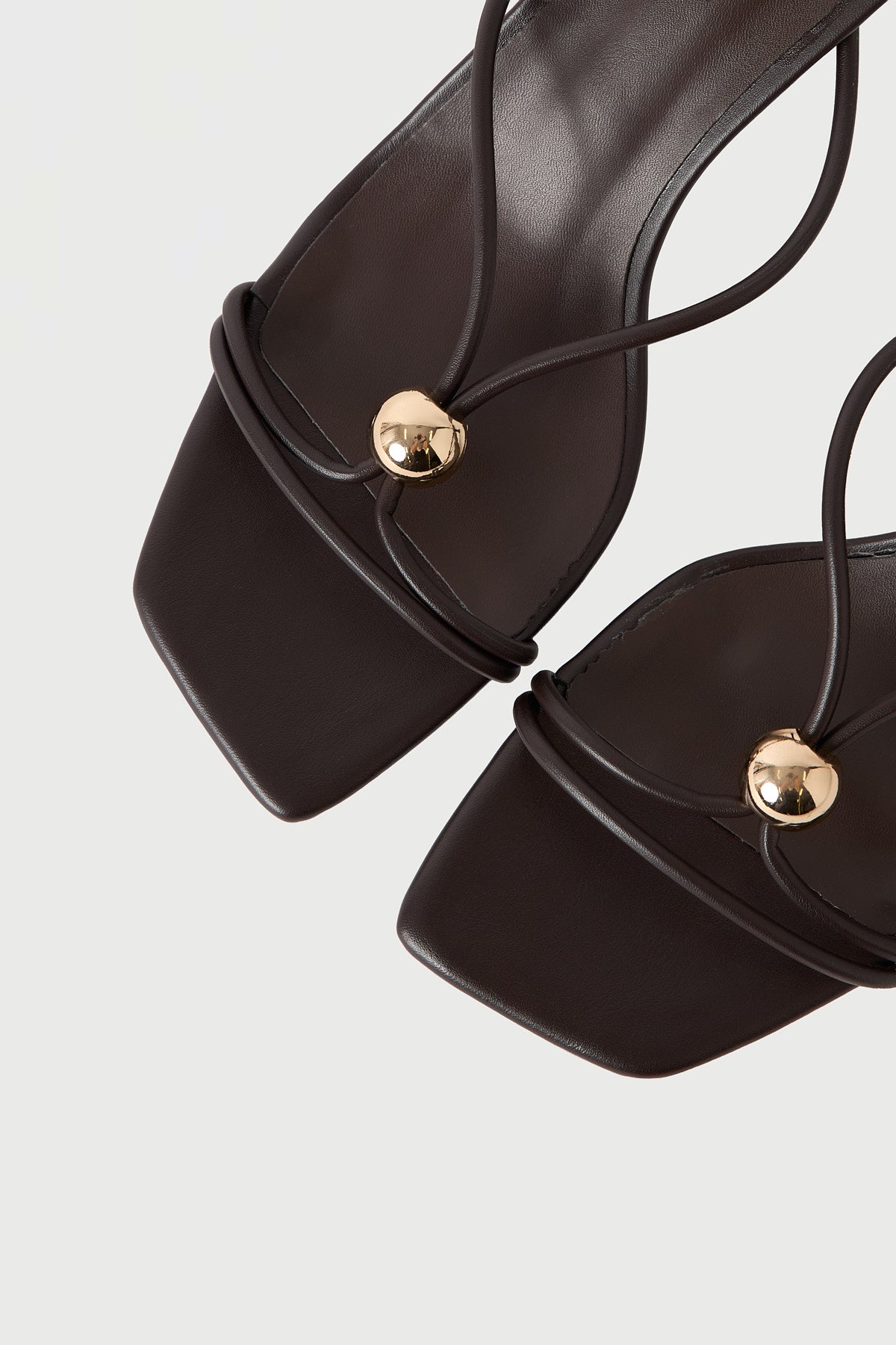 Billini Fallow Thong Heel Dark Cacao