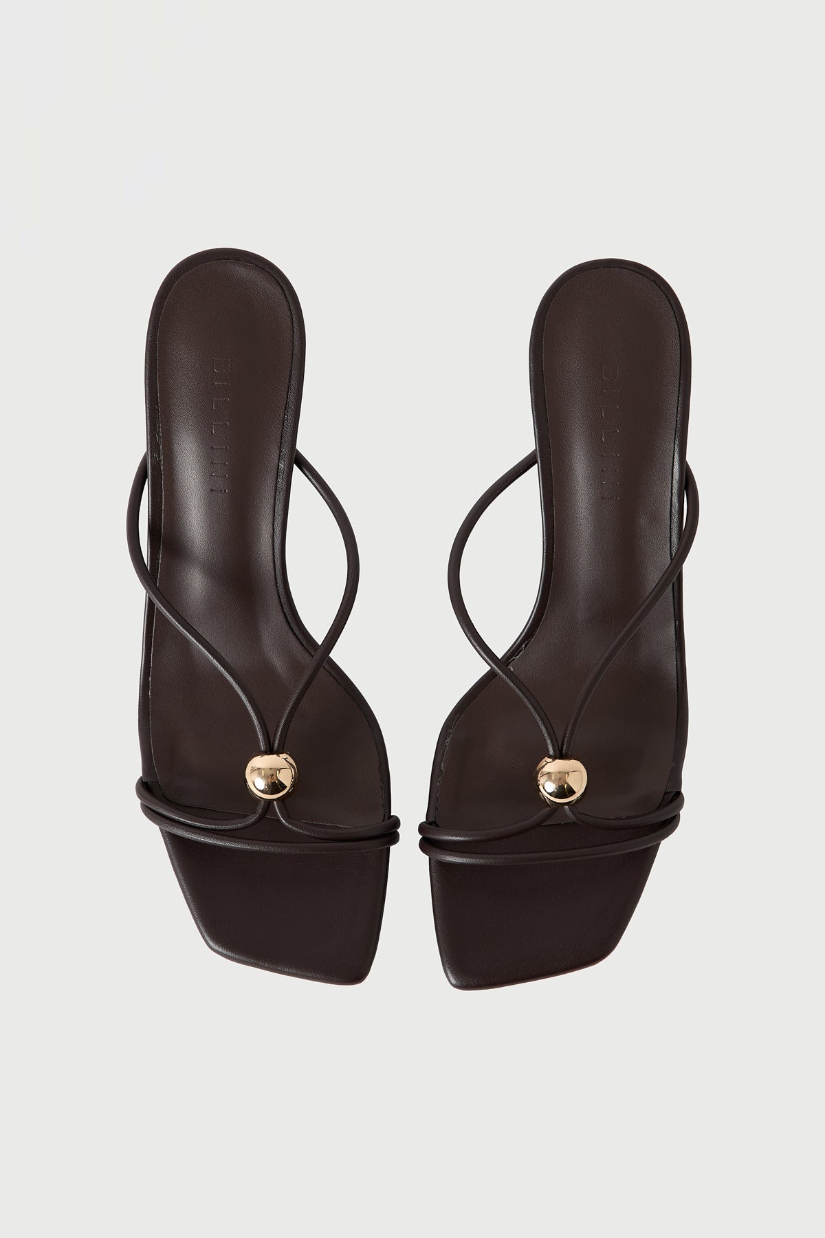 Billini Fallow Thong Heel Dark Cacao