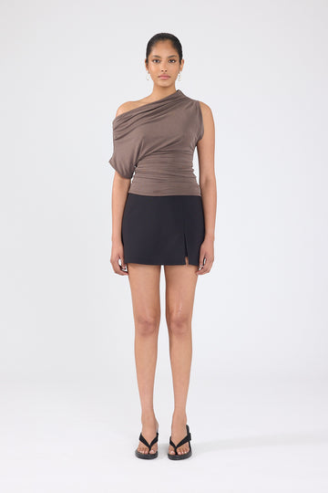 Perfect Stranger Ashton High Rise Skort Black