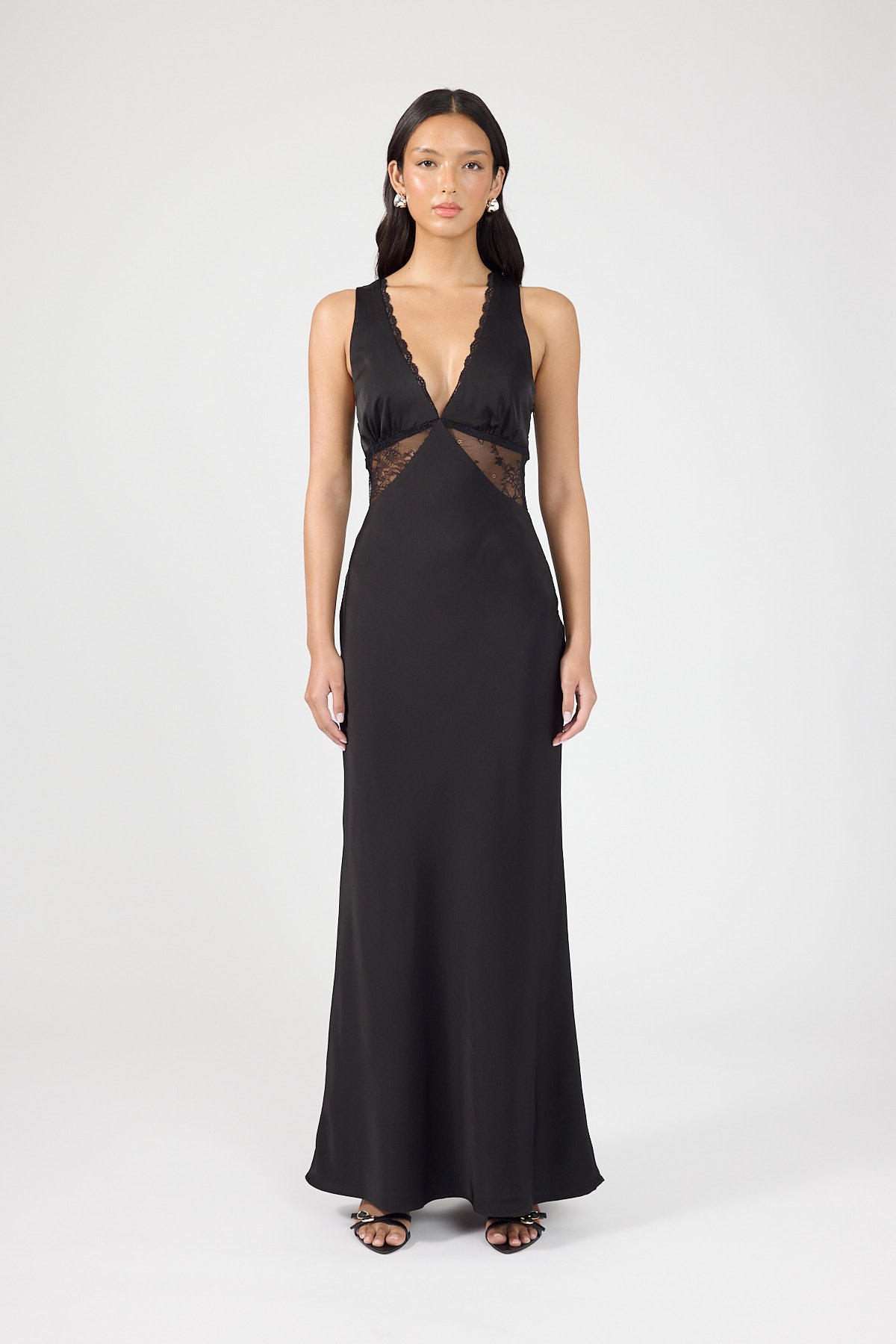 Perfect Stranger Sol Lace Maxi Dress Black