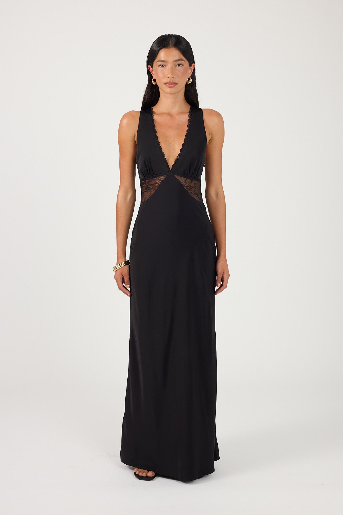 Perfect Stranger Sol Lace Maxi Dress Black