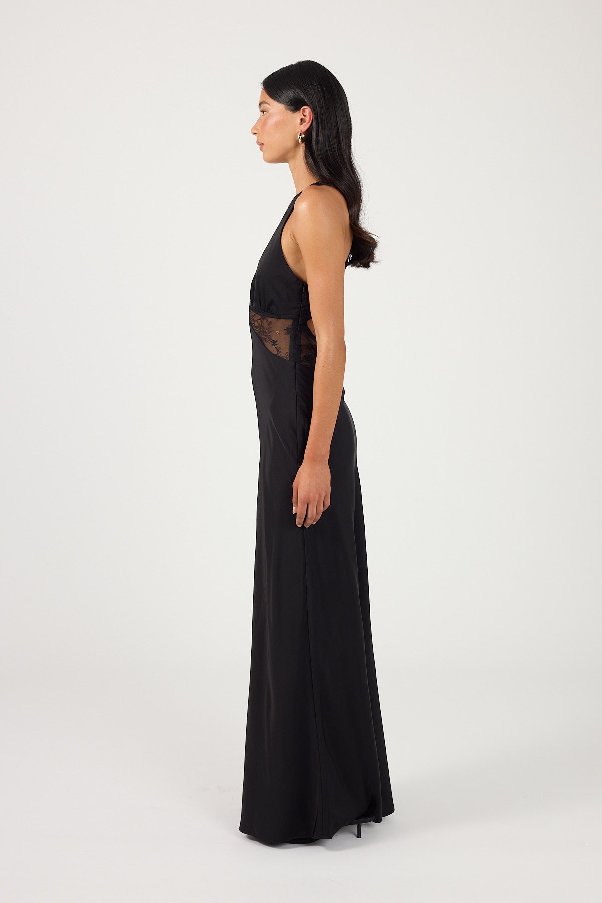 Perfect Stranger Sol Lace Maxi Dress Black
