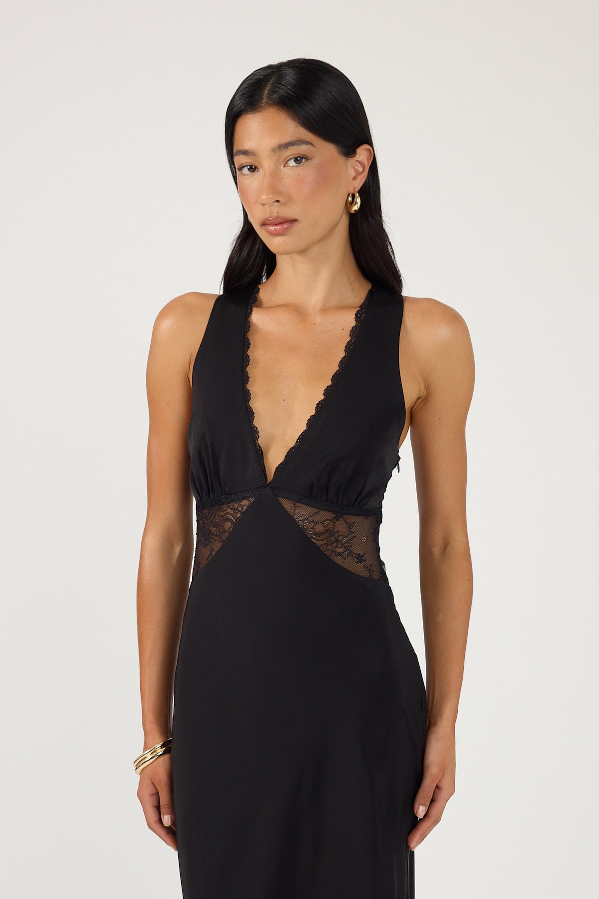 Perfect Stranger Sol Lace Maxi Dress Black