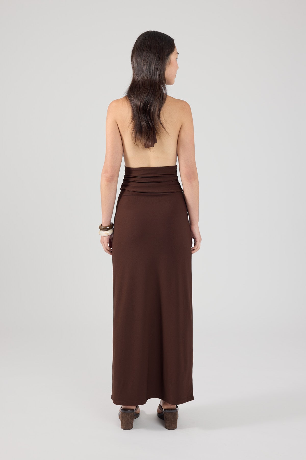 Perfect Stranger Aria Maxi Skirt Brown