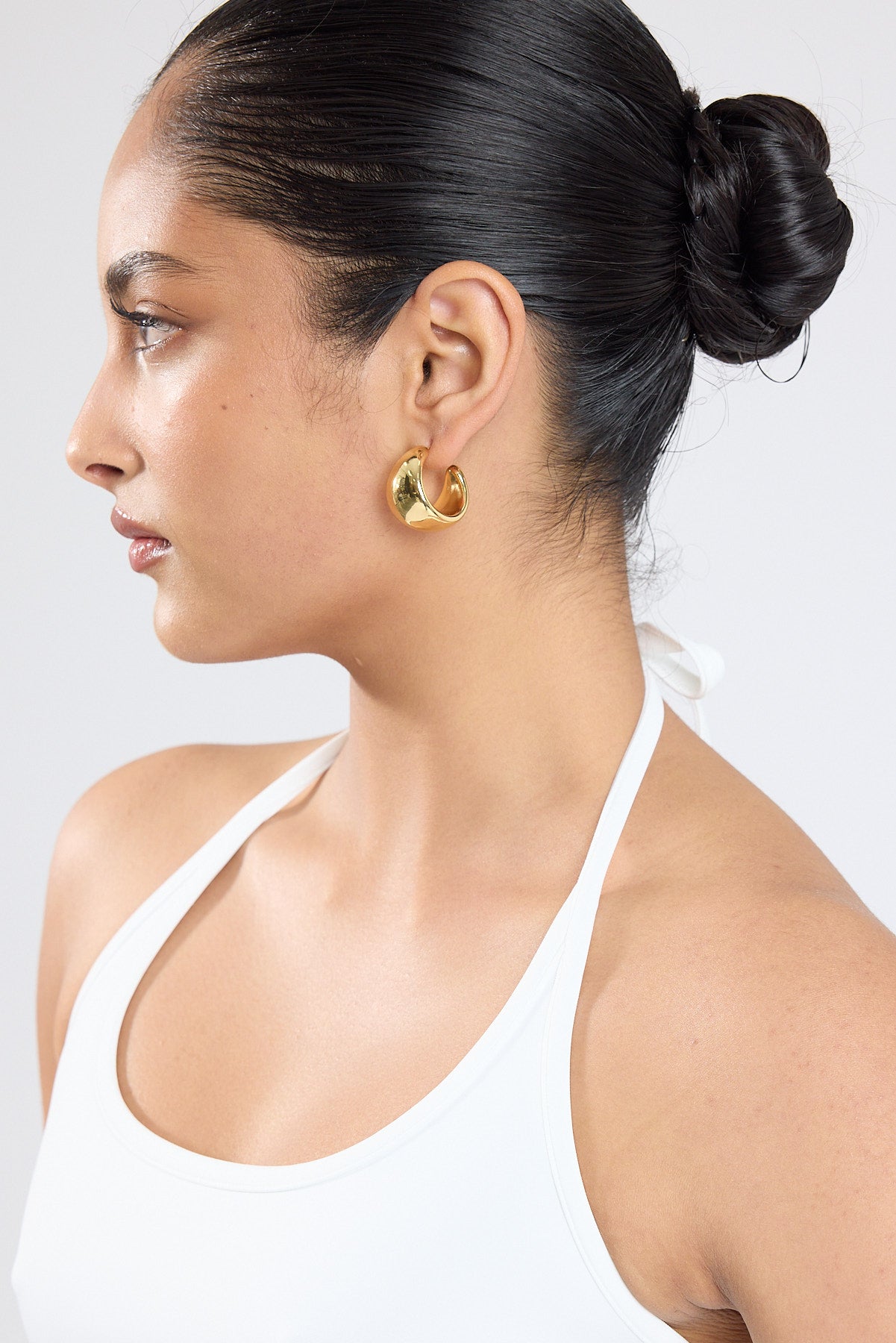 Perfect Stranger Fiona Hoop Earrings 18k Gold Plated