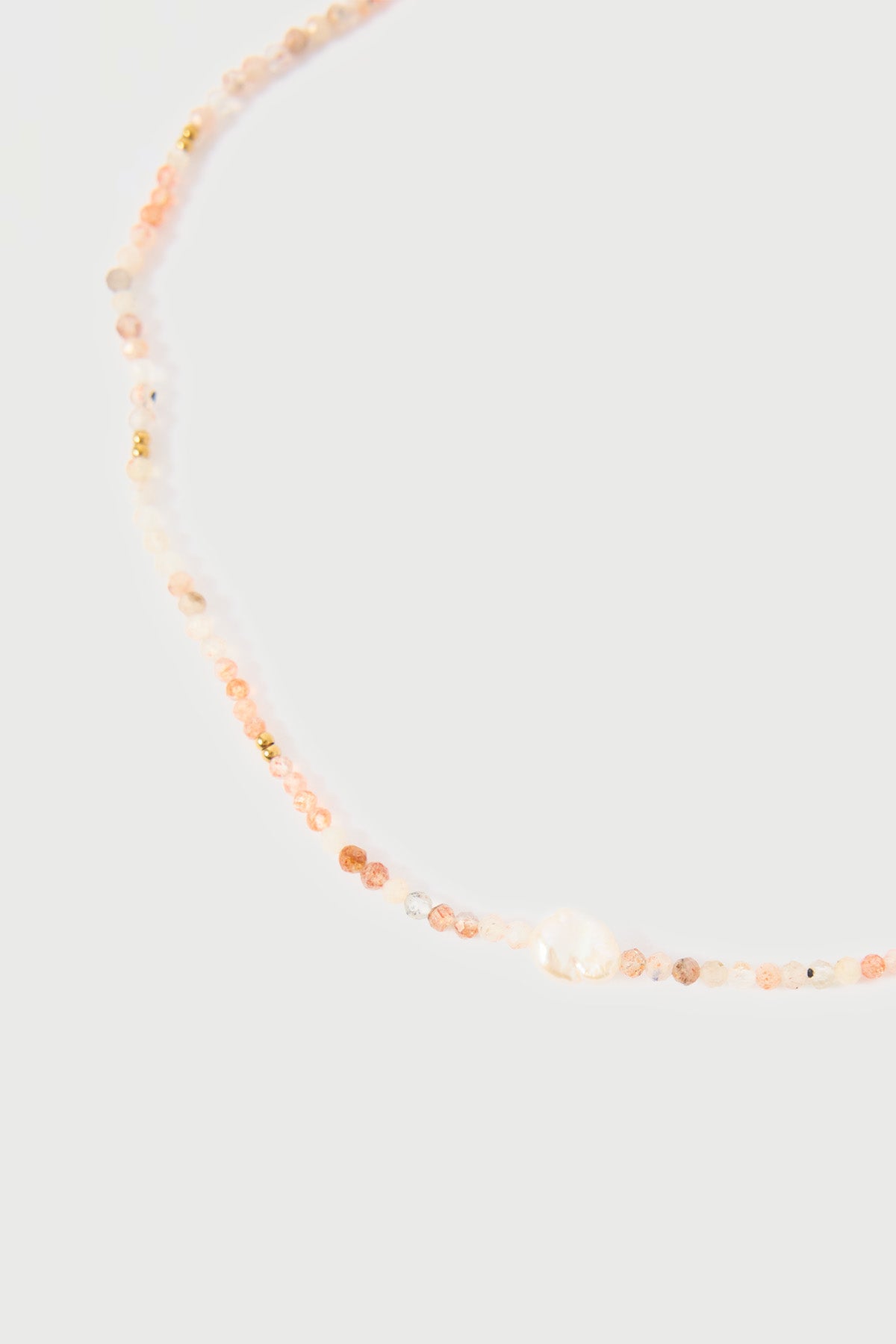 Perfect Stranger Reid Beaded Pearl Necklace Pink/Pearl