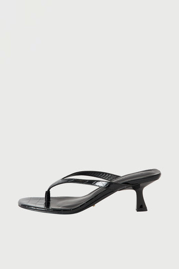 Billini Nazelle Heel Black Croc PU