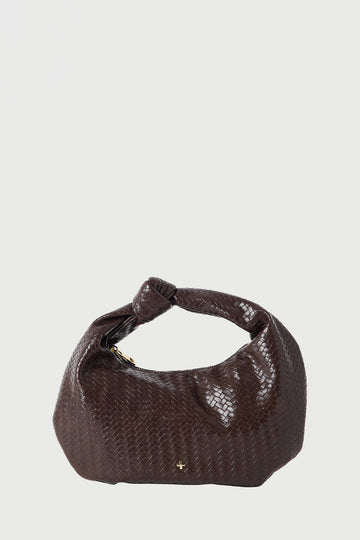 Peta + Jain Evalina Handle Bag Choc Weave
