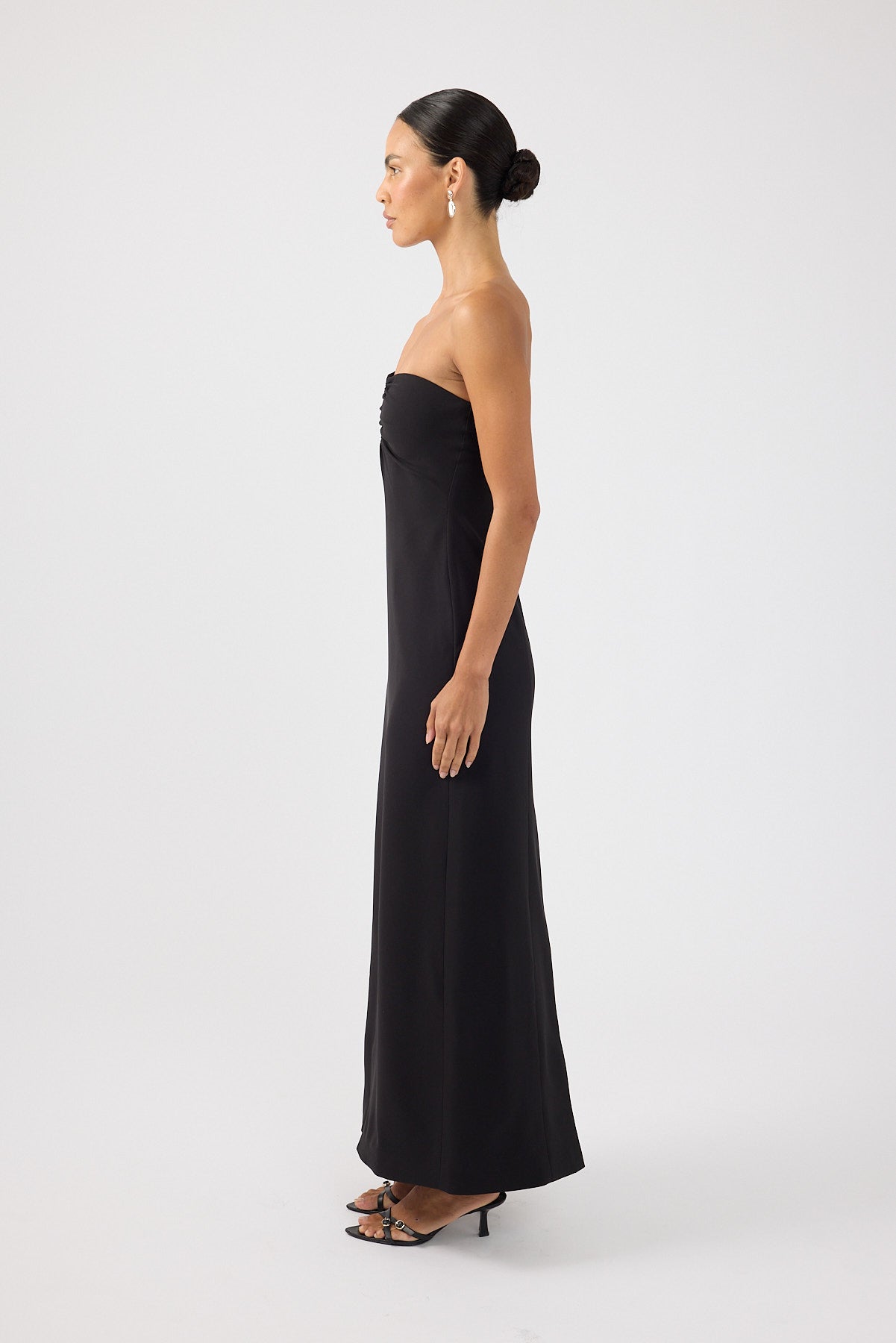 Perfect Stranger Alba Strapless Maxi Dress Black