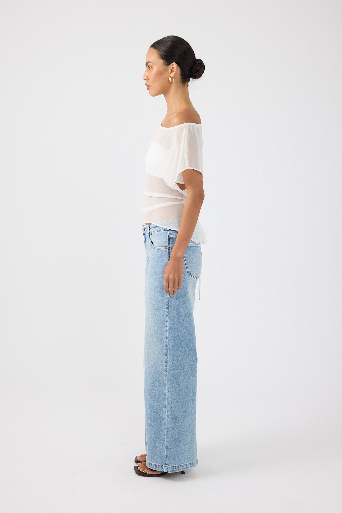 Perfect Stranger Orla Sheer Top White
