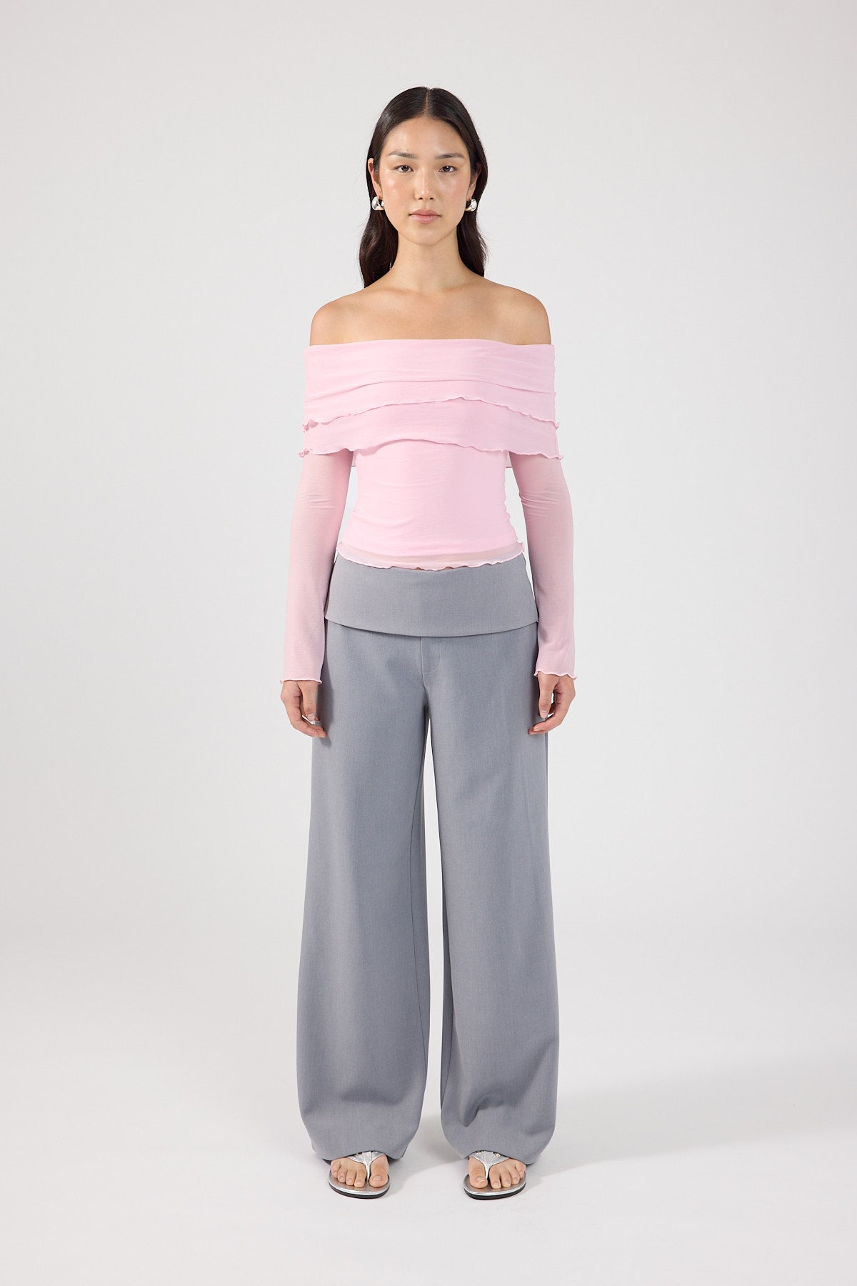 Perfect Stranger Celine Off Shoulder Top Mauve