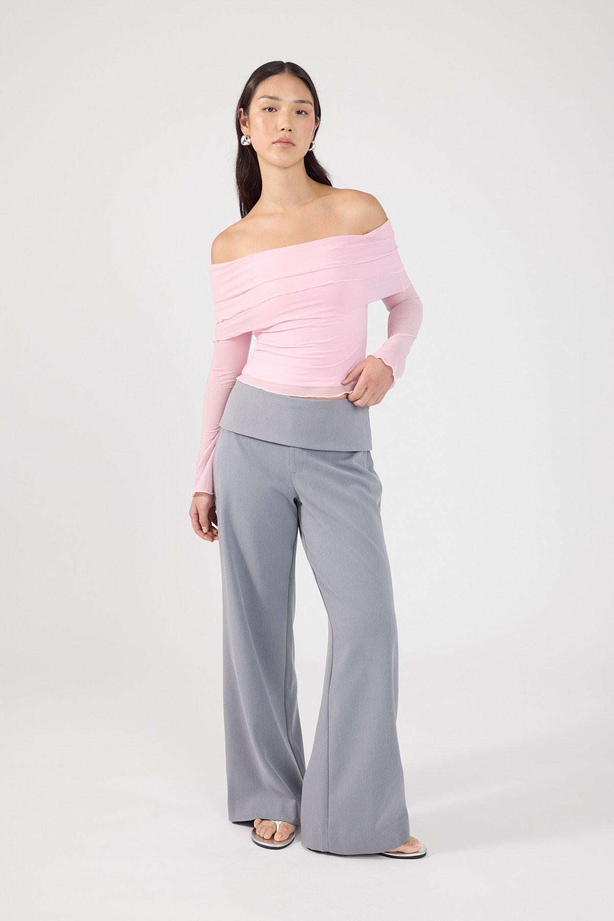 Perfect Stranger Celine Off Shoulder Top Pink