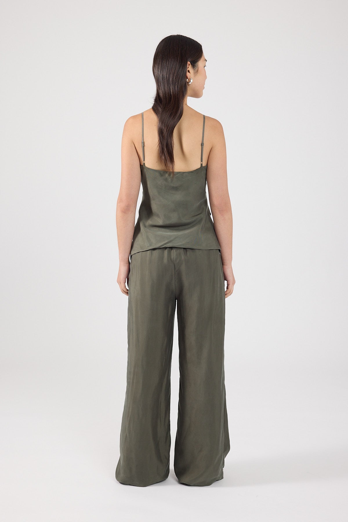 Perfect Stranger Darcy Cupro Top Khaki