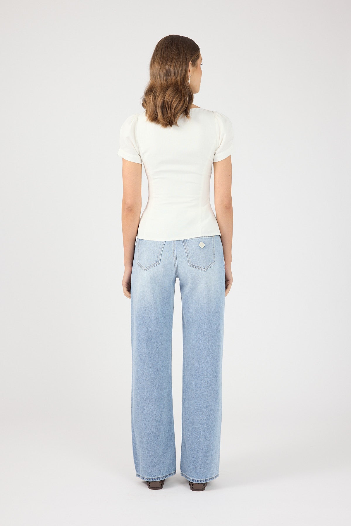 Perfect Stranger Mariana Short Sleeve Top White