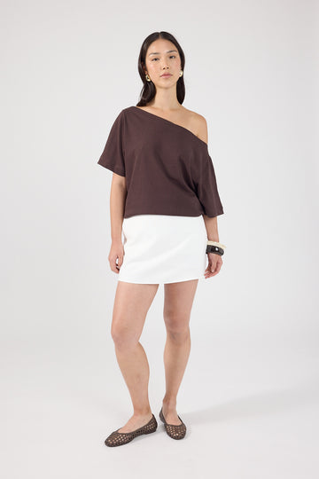 Perfect Stranger Mariana High Rise Skort White